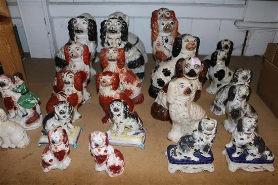 26 Staffordshire dogs